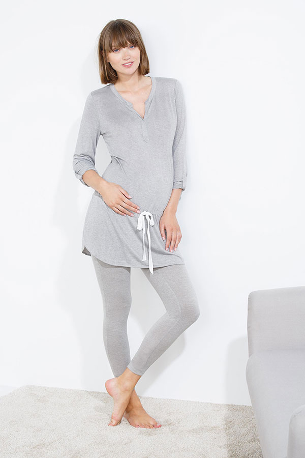 Pijama largo de embarazo de Women Secret