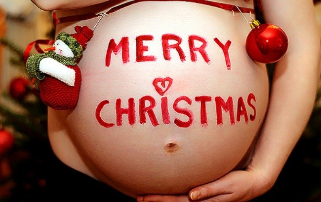 Resultado de imagen de mujeres embarazadas en navidad